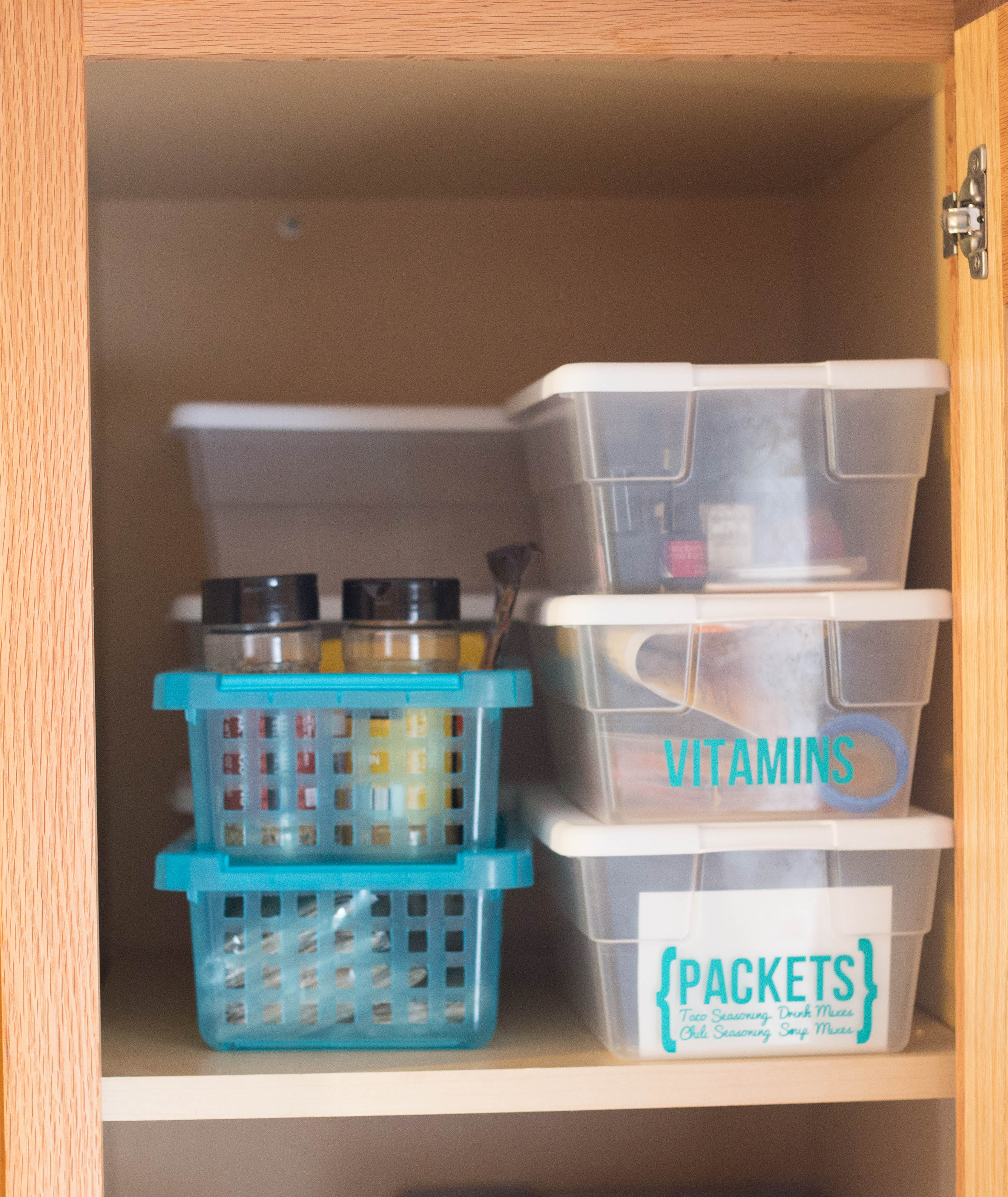 Dollar Tree Spice Cabinet Organization - Full Hearted Home