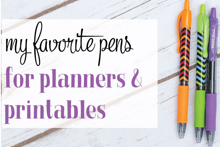 My Favorite Pens for Planners - Ballpoint, Gel, Brush Pens & More