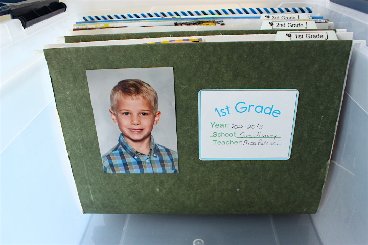 How to Organize Kid's School Papers and Memoribilia