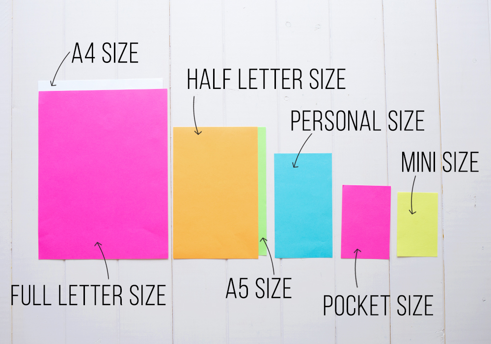 Planner Sizes: How to Find the Perfect One - Crafting Her Plans