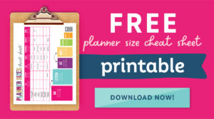 Planner Sizes: The Ultimate Guide - Get Organized HQ