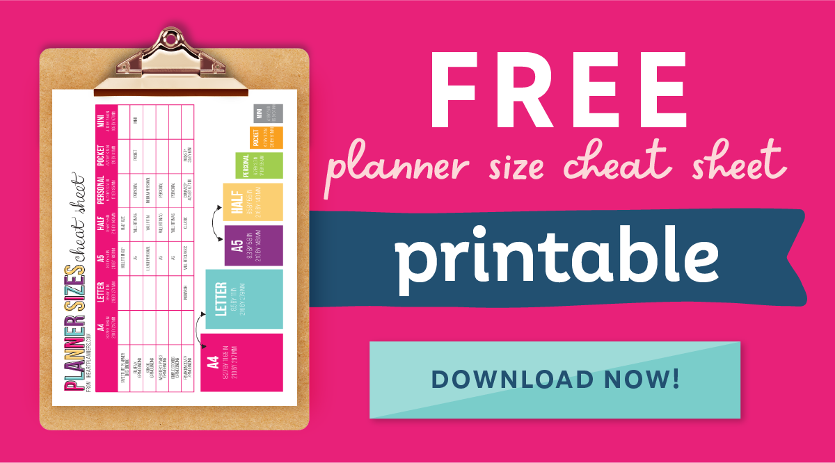 Planner Sizes: How to Find the Perfect One - Crafting Her Plans
