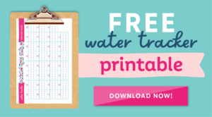 Free Printable Water Tracker - Get Organized HQ