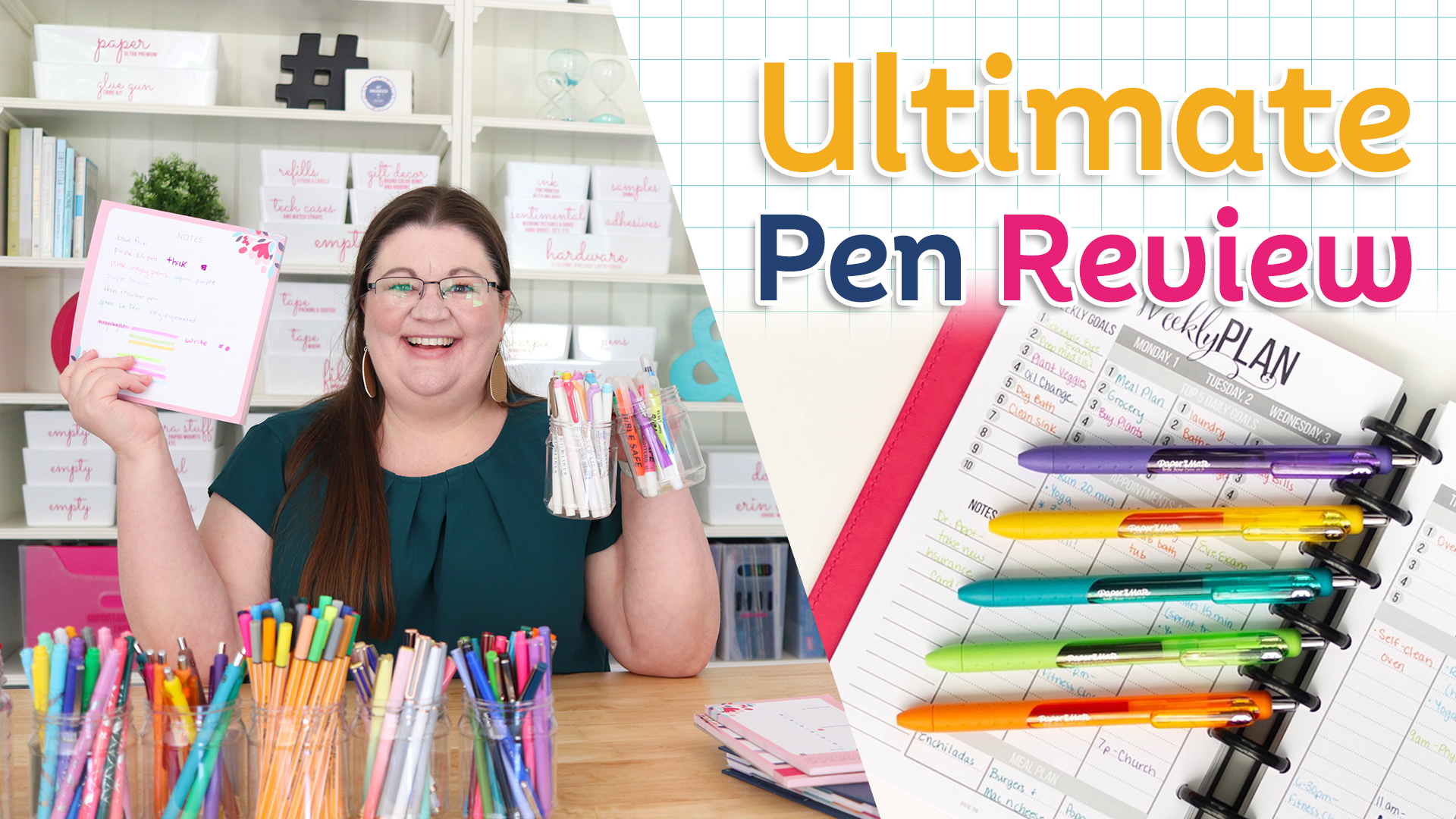 Paper Mate Flair Felt Tip Pen Medium Nib 4 Different Vivid Color Opt. 6 pcs  High Quality Stationery Office School Writing Supply