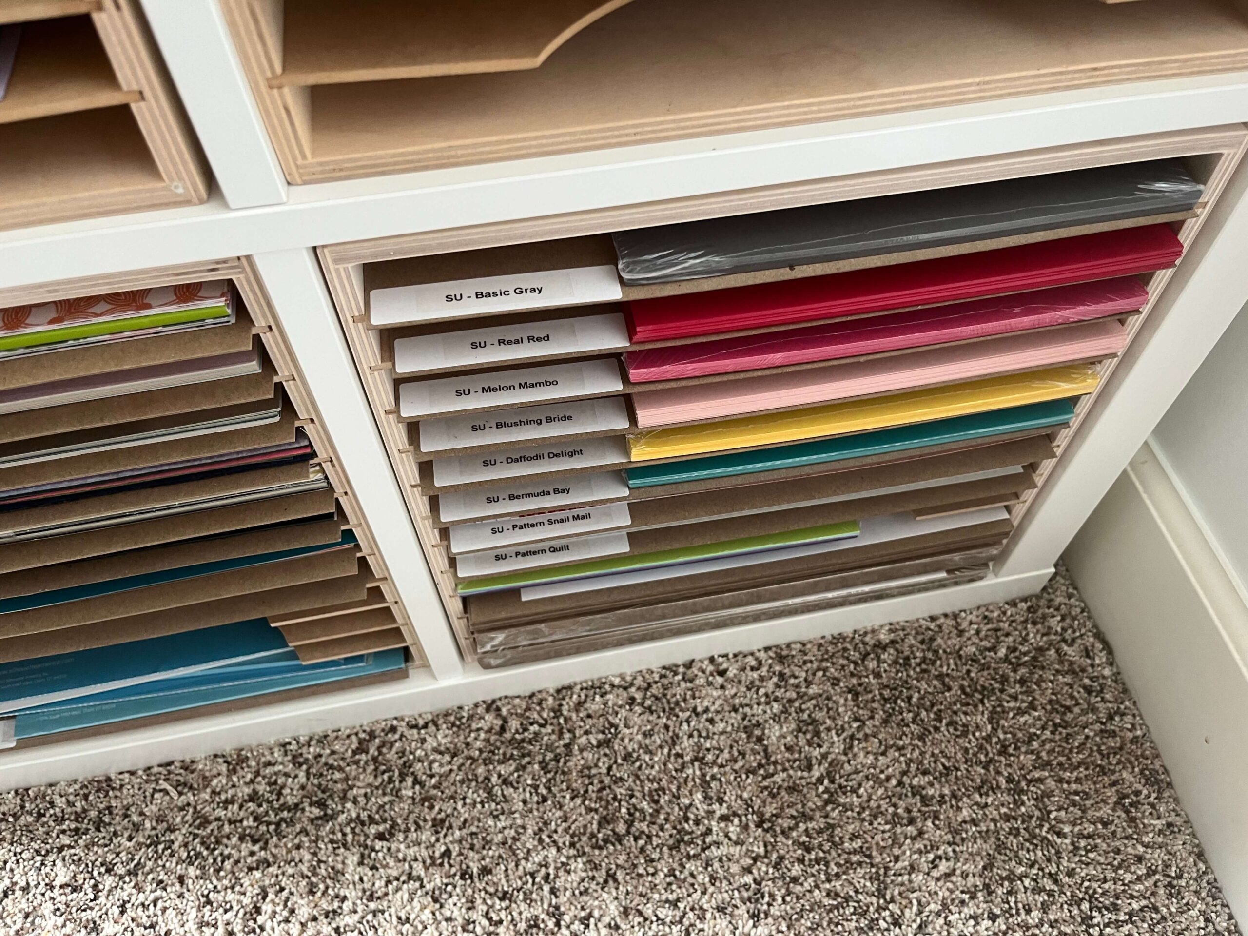 Paper Craft Storage in IKEA Shelving - Stamp-n-Storage