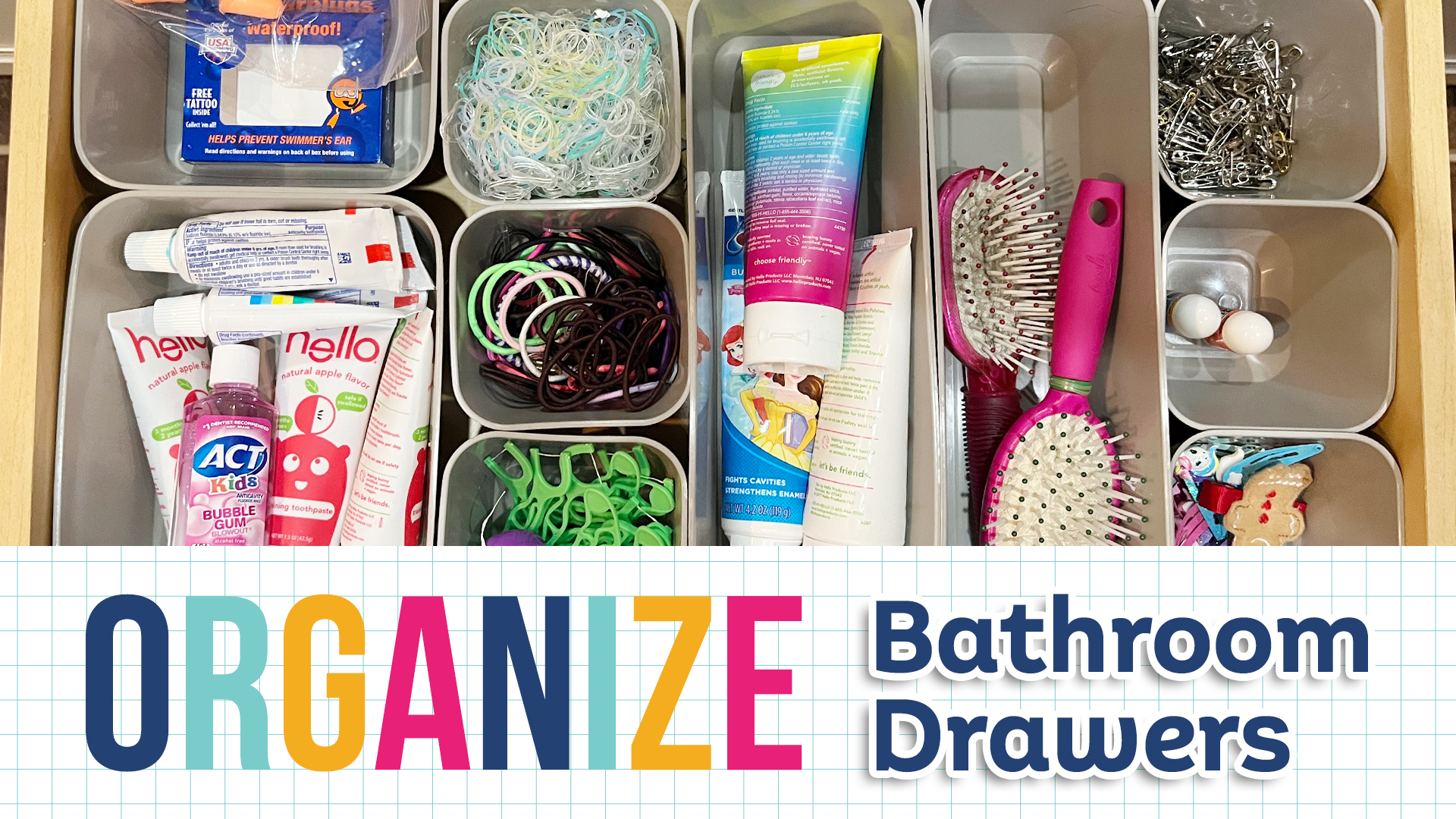 How to organize bathroom drawers